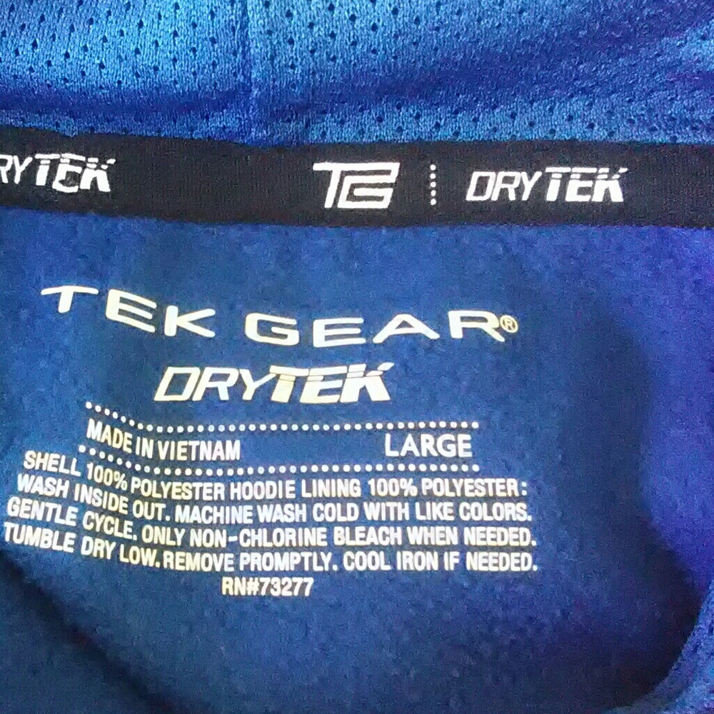 11/5 TEK GEAR Active Hoodie - Picture 4 of 4